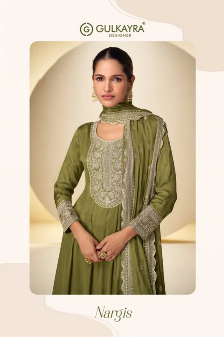 Nargis By Gulkayra Real Chinon Readymade Suits Suppliers In India